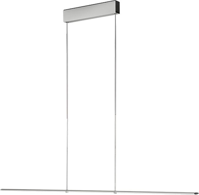 Baltensweiler Let D 140 LED-Pendelleuchte aus eloxiertem Aluminium in Silber, dimmbar, warmweiß (3000K), Durchmesser: 140 cm - Bild 1