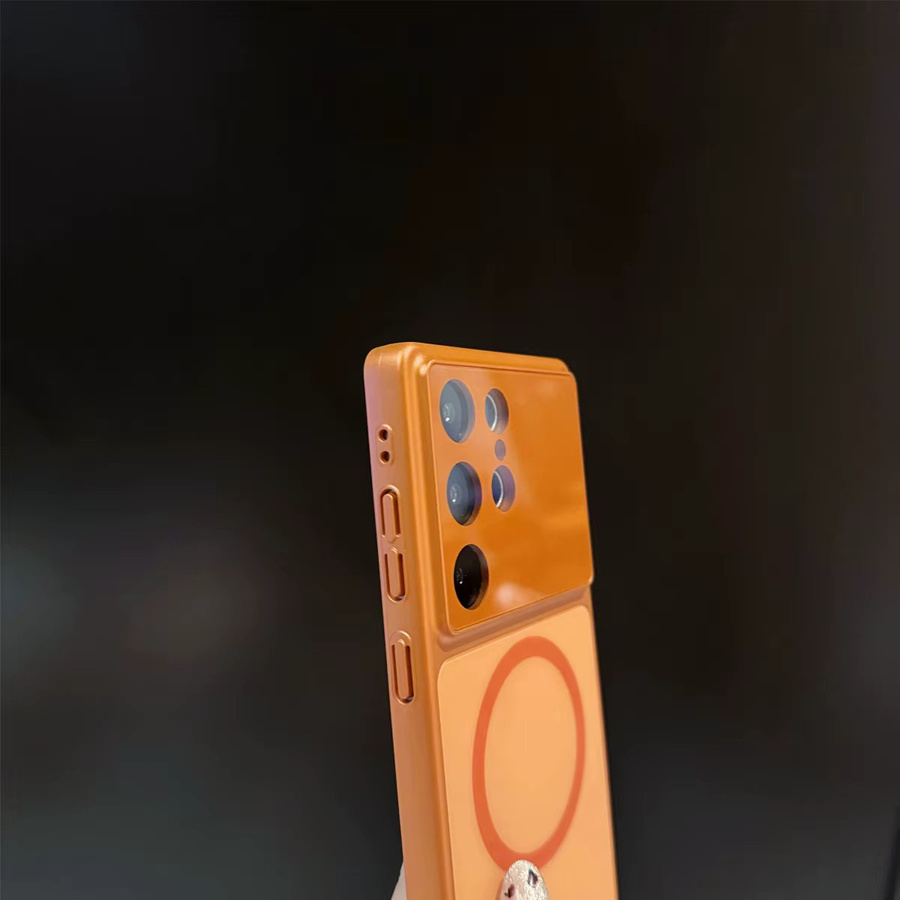 Samsung MagSafe Schutzhülle mit Corning Objektivglas und AG Nano Frosted Oberfläche für Samsung Galaxy S23 Ultra, S24 Ultra, S25 Ultra oder S26 Ultra in Blau oder Orange - Bild 2
