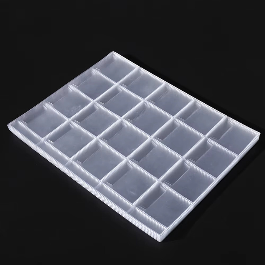 Transparente Münztasche aus Kunststoff mit 9 oder 3 Löchern als Einsätze und Hüllen für Münzsammlungen und Binder-Protektoren in Silber - Bild 2