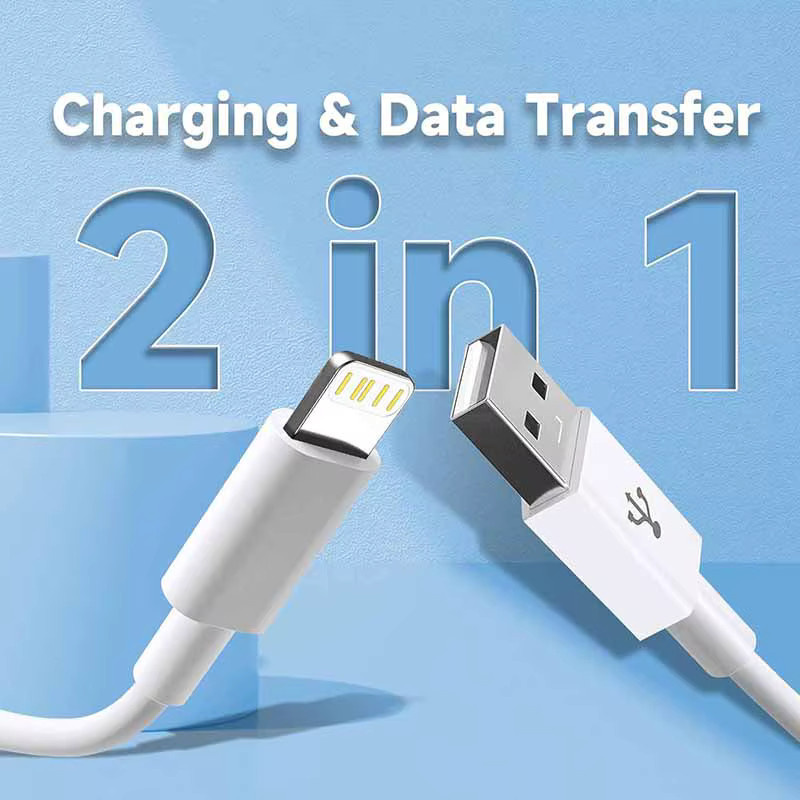 KADIXI USB-A auf Lightning Ladekabel für iPhone in Weiß - Bild 2