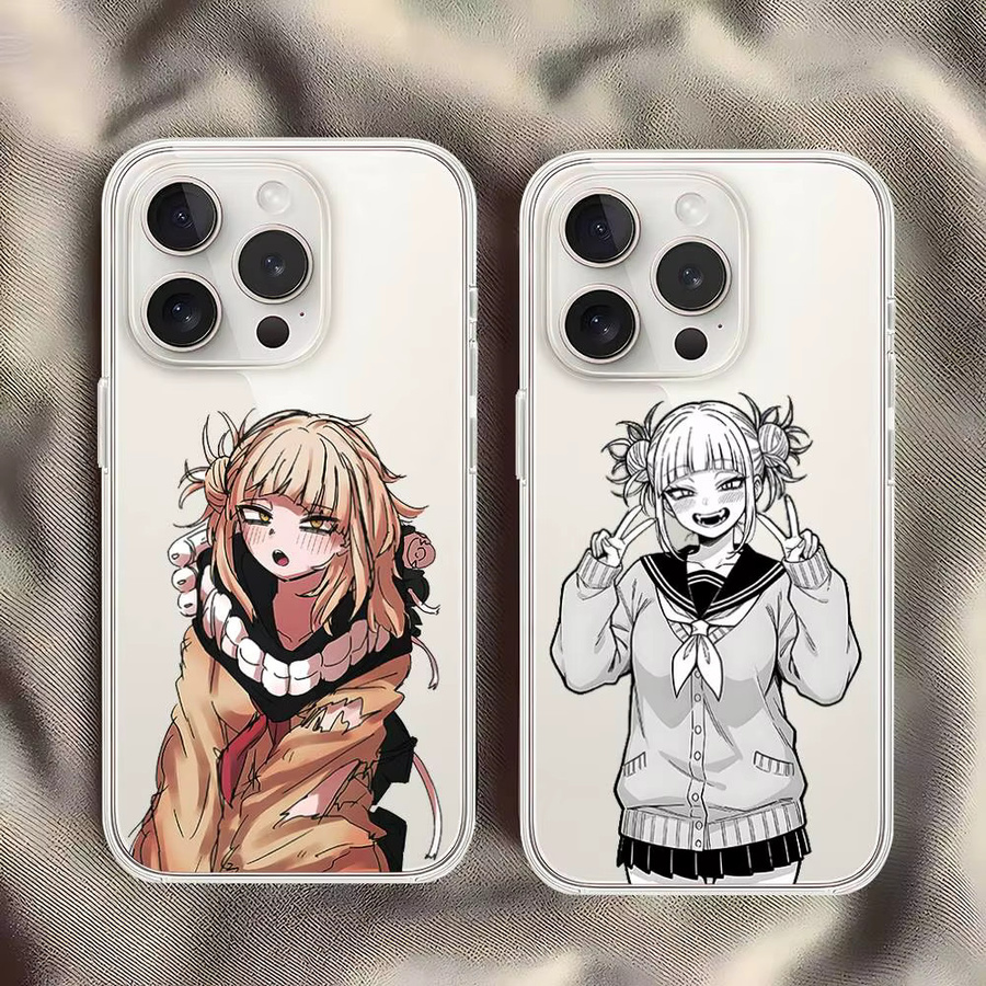 Anime Himiko Toga Handyhülle für iPhone 11 bis 17 Pro Max, transparente und stoßfeste Schutzhülle - Bild 2