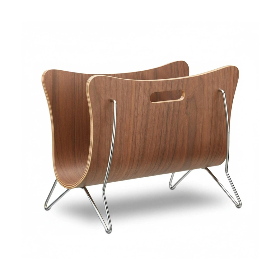 Zeitungsständer aus Holz von Relaxdays in Braun, B/T/H: 30 x 25 x 37 cm - Bild 2
