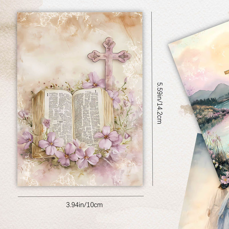 32 Stück Art Girl Postkarten im Vintage-Stil mit floralem Design, mehrfarbig, aus Papier - Bild 2