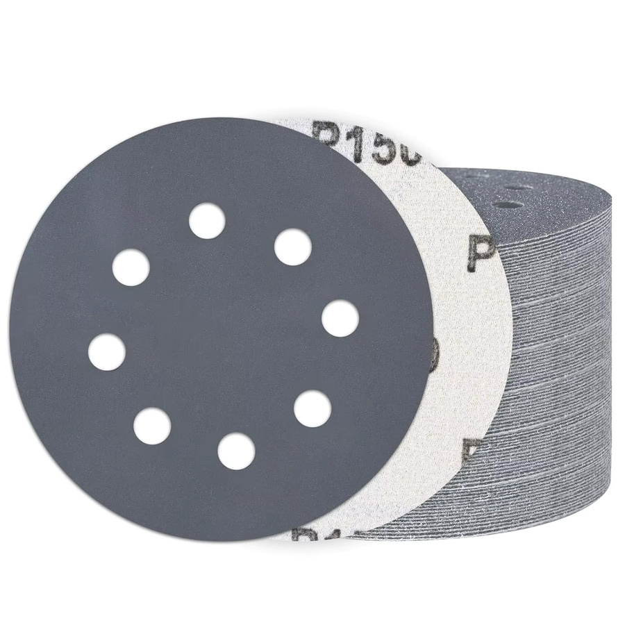 TQLQ Nass-Trocken-Schleifscheibe 8-Loch Universal Schleifpapier für Auto Metall und Holzbearbeitung Durchmesser: 125 mm - Bild 2
