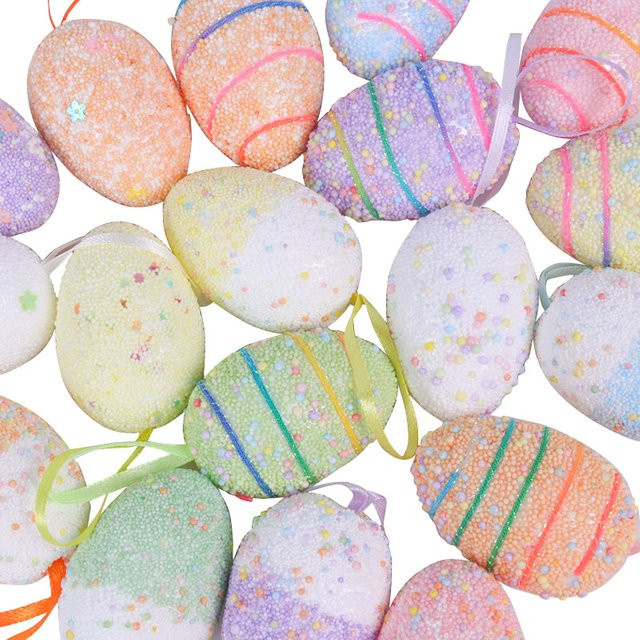 Bunte Oster-Eier Ornamente von joy-enlife als hängende Dekoration für den Osterbaum, Mehrfarbig - Bild 1