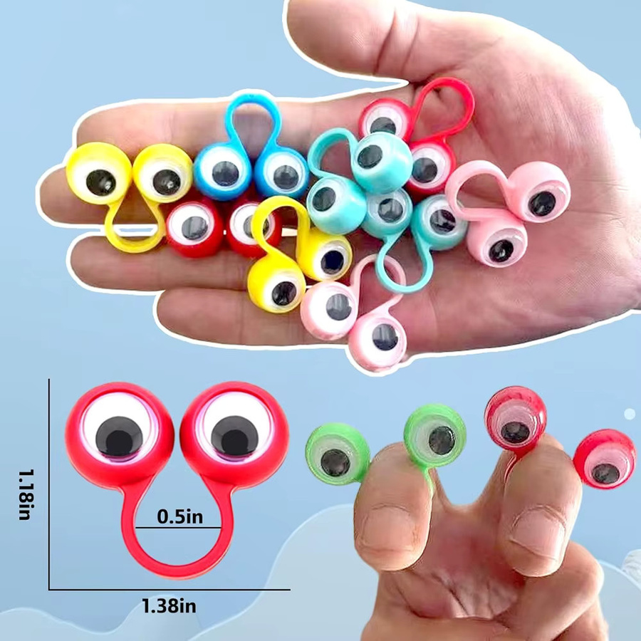Auge Ring Fingerpuppe Spielzeug Set, Bunt / Mehrfarbig, 50/100 Stücke - Bild 2