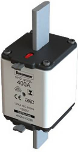 Eaton NH-Sicherung 400NHG2BI mit mechanischer Sicherungsanzeige, 2500V, 3 Stück, Weiß - Bild 1