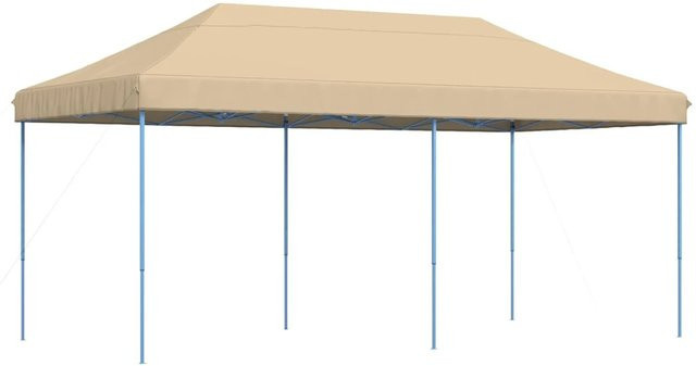 vidaXL Party-Zelt aus Oxford-Stoff in Beige, B/T/H: 580 x 292 x 315 cm - Bild 1