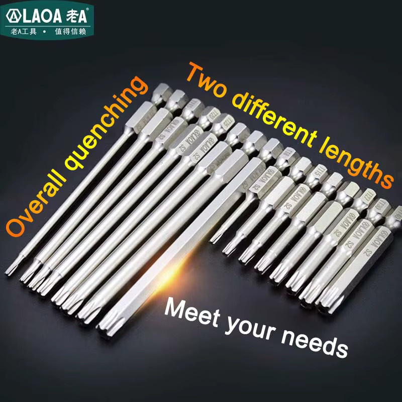 Laoa 2er-Set magnetische Pflaumenblüten-Bohrer für pneumatische und elektrische Bohrer in Silber - Bild 4