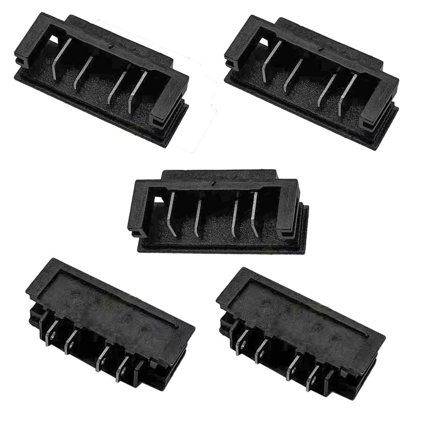 5er Set Batterie Stecker Terminal Block Adapter kompatibel mit DeWalt DCB180 DCB200 DCB201 DCB203 DCB230 in Schwarz - Bild 2