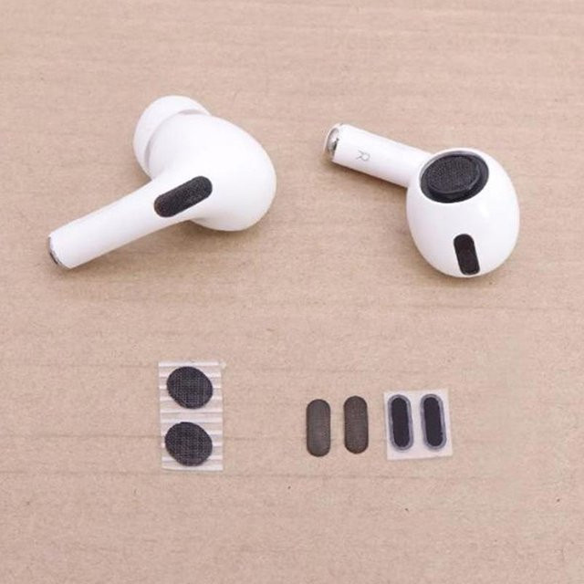 2er-Set Staubfilter-Mesh für Apple AirPods Pro in Weiß zur Kopfhörer-Reparatur - Bild 1