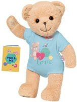 BABY born Kuscheltier Bär in Blau aus Plüsch für Unisex - Bild 1
