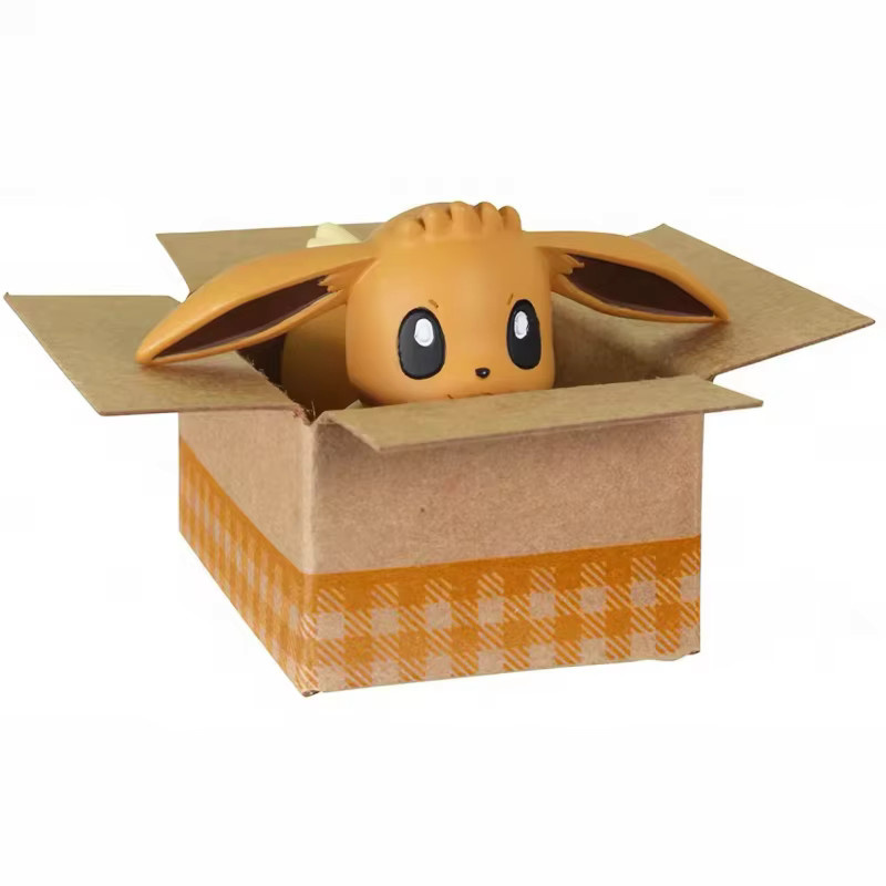 TOMY Pokémon in The Box Gashapon Gimmighoul Totodile Eevee Cinccino, Anime-Peripherieartikel - Bild 1
