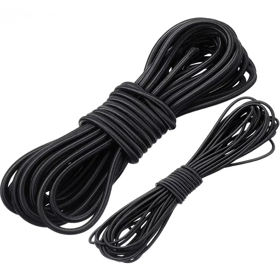 Elastisches Rundum-Gummiseil in Schwarz für DIY, Nähen und Kunstprojekte, Kunststoffbeschichtet - Bild 4