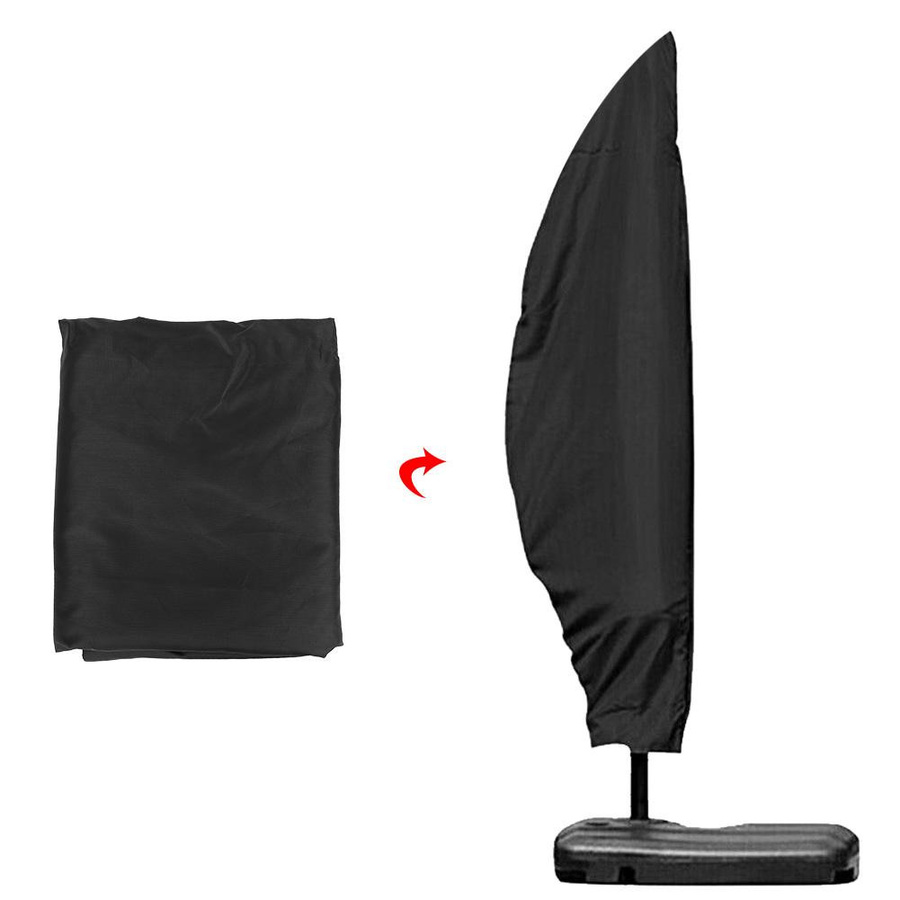 Wosawe Outdoor Sports Regenschirmhülle aus wasserdichtem 210D Oxford-Gewebe in Schwarz, UV-Schutz und staubdicht, B: 265 cm, H: 100 cm - Bild 5