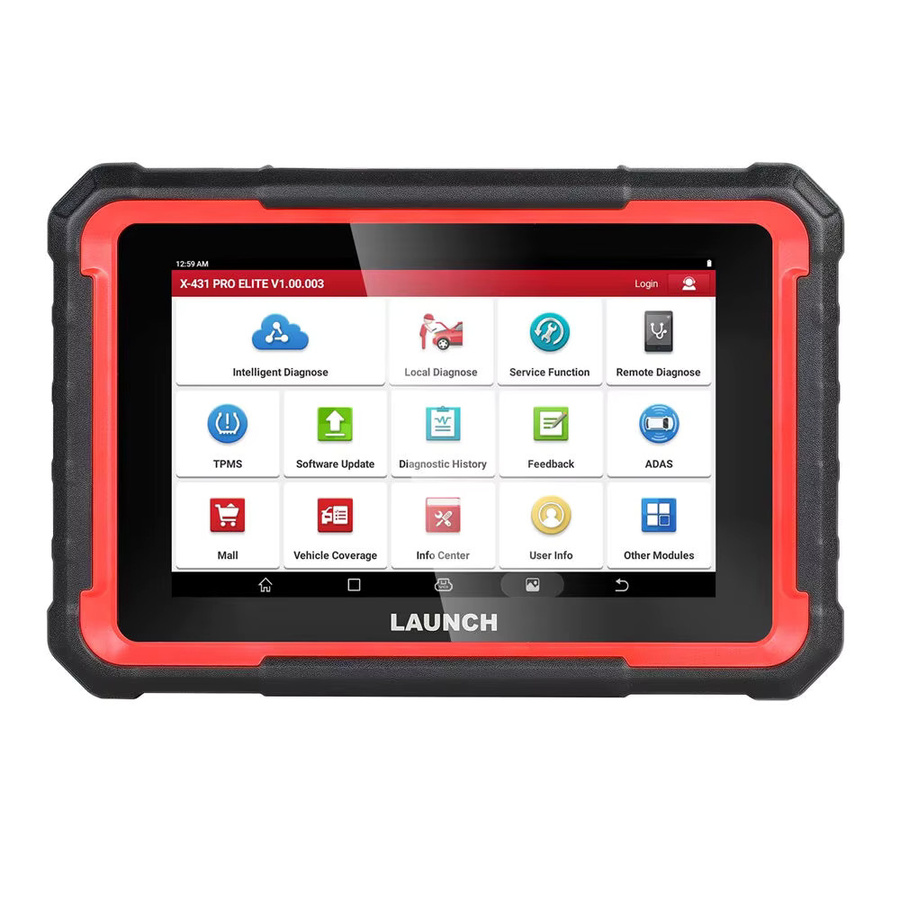 LAUNCH X431 PRO ELITE Auto-Diagnosegerät in Schwarz für Vollsystemdiagnose, Schlüsselprogrammierung und CAN FD Online ECU-Programmierung - Bild 4