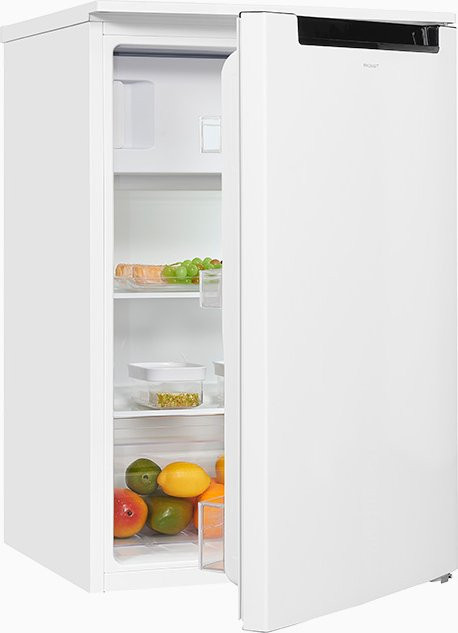 Exquisit Kühlschrank KS15-4-E-040E in Weiss, Standgerät mit Gefrierfach und LED-Innenbeleuchtung, B/T/H: 55 x 58 x 139 cm - Bild 1