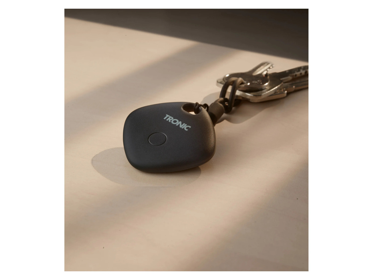 TRONIC Smart Tag Finder Bluetooth Tracker für Android und iOS, 3er Set, Schwarz und Weiß - Bild 2