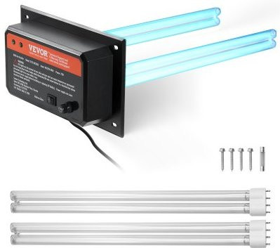 VEVOR HVAC Luftreiniger für das gesamte Haus mit UV-UVC-Licht für Klimaanlagen, 72W, Schwarz - Bild 1