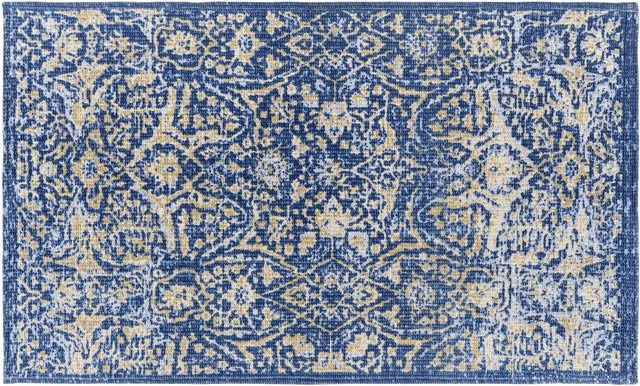 Wenko Badteppich Naxos Mehrfarbig im Vintage-Look mit Grafikmuster, Breite: 60 cm, Tiefe: 100 cm - Bild 1