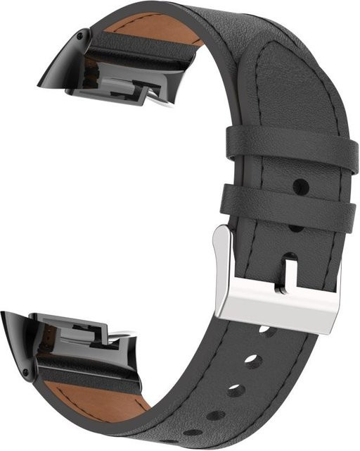 PINSENDA Uhrenarmband Leder, Schwarz, Unisex - Bild 1