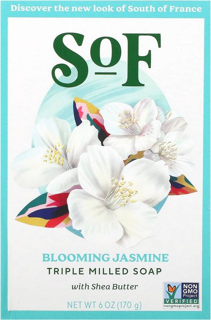 SoF Blooming Jasmine French Oval Soap, 170 g, mit Bio-Shea Butter - Bild 1