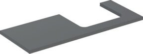 Geberit Waschtisch-Platte One Countertop, Farbe: Grau, B/T/H: 120 x 47 x 3 cm - Bild 1