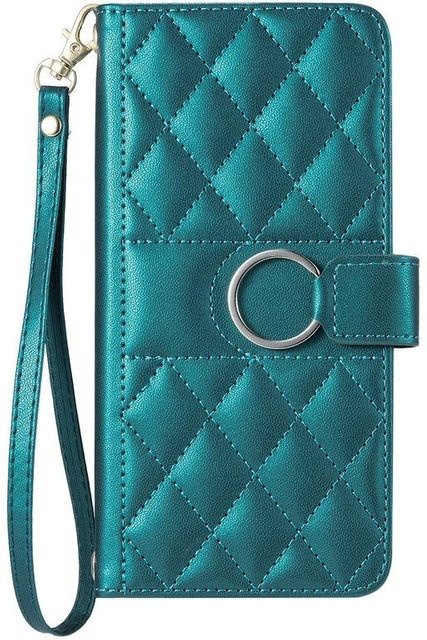 Luxus Flip Wallet Case aus PU Leder mit Kartenfächer und Standfunktion für OPPO A77 5G, A77, A77S, A38, A40, A60, A80, A93, A93S, K12X in Grün - Bild 1
