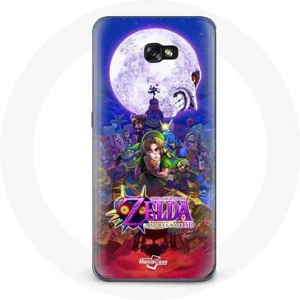 Samsung Galaxy A3 2017 Schutzhülle mit The Legend of Zelda Majora's Mask Design in Multicolor - Bild 1