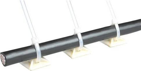 HELU Befestigungssockel selbstklebend, Transparent, 100 Stück, B/B: 26,5 x 26,5 cm - Bild 1