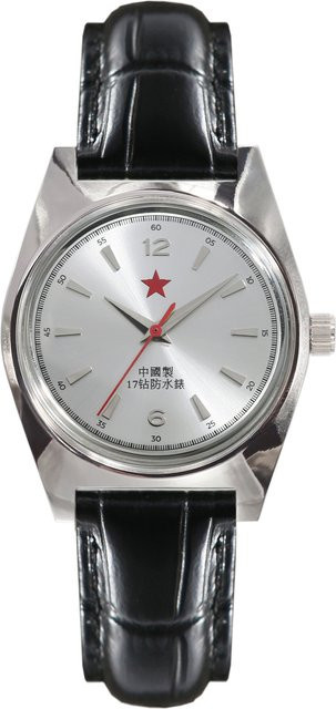 HEIMDALLR Analoguhr, Handaufzug, 36 mm, Leder, Herren, Silber, Weiß - Bild 1