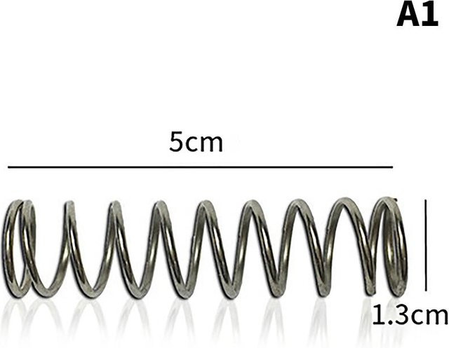 Bubblya Ersatzfeder-Set für Gartenscheren aus Edelstahl, 5 Stück, Farbe: Silber, Durchmesser: 1,3 cm - Bild 1