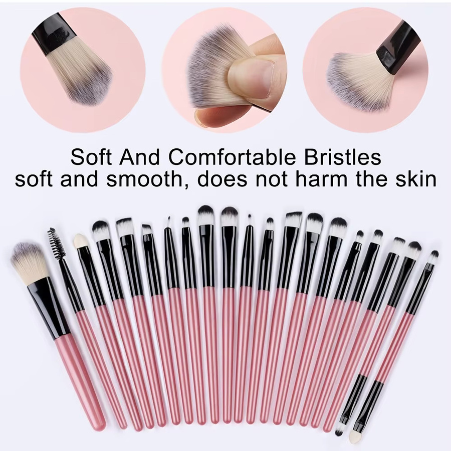 RUNTOIN Make-up Pinsel Set, 20-teilig, Unisex - Bild 2