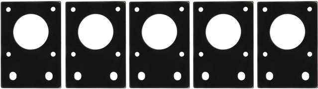 5er Set Montageplatte für Schrittmotoren in Schwarz zur Befestigung an 2020 und 2040 Aluminiumprofilen für 3D-Drucker - Bild 1