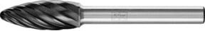 PFERD Hochleistungsfrässtift INOX Flamme B für Edelstahl, Farbe: Silber, Durchmesser: 10 mm, Länge: 25 mm, Schaft-Durchmesser: 6 mm, HICOAT Beschichtung - Bild 1