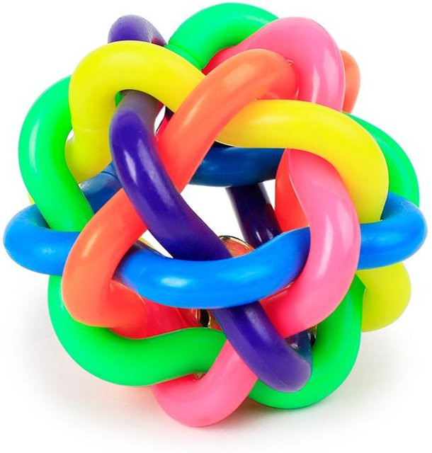 Pet Products My Bunter Geflochtener Ball Hundespielzeug, Medium, 7cm - Bild 1