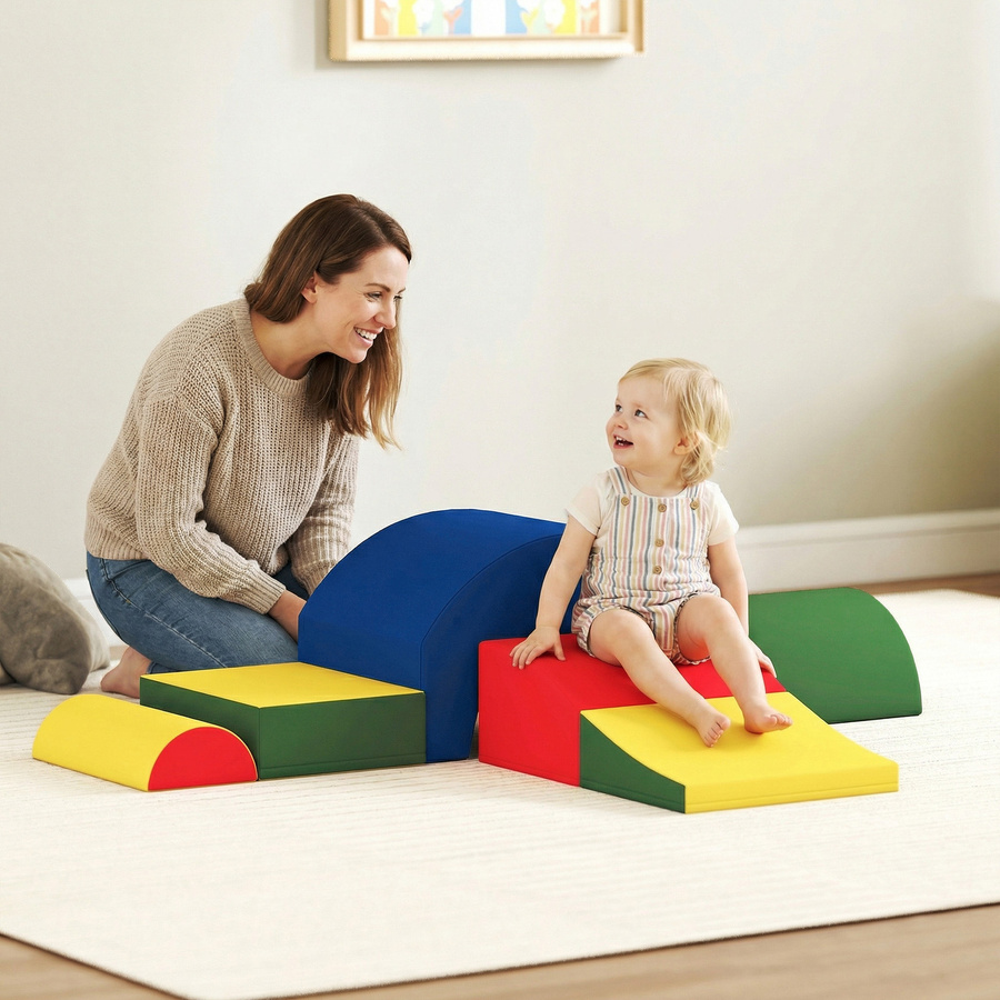 Aosom Motorikparcours Baby, 6-teiliges Set, mehrfarbig - Bild 2