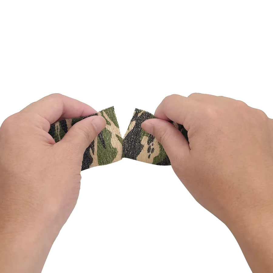 Elastisches Wickelband in Multicolour für Outdoor, Jagd und Tarnung, wasserdichtes und selbstklebendes Stealth-Klebeband aus Gummi und Stoff - Bild 4