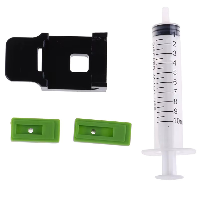 JTZTF 3-in-1 Tintenpatronen-Nachfüllset mit Gummipads und Spritzen-Werkzeugset in Mehrfarbig für Inkjet-Drucker - Bild 3