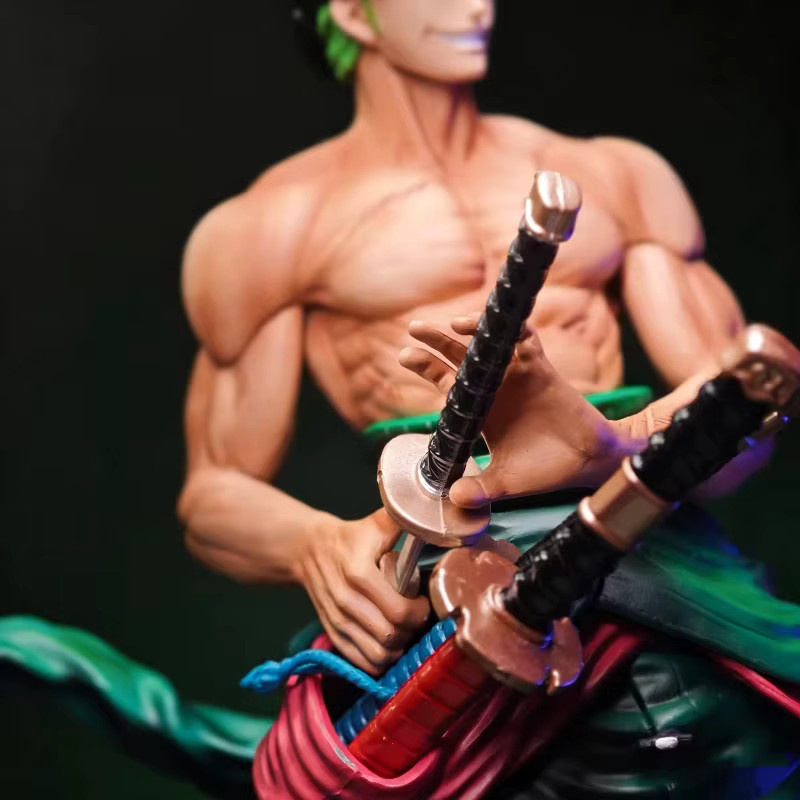 Bandai One Piece Jinshan Zoro Actionfigur, 26cm, mit Sockel - Bild 3