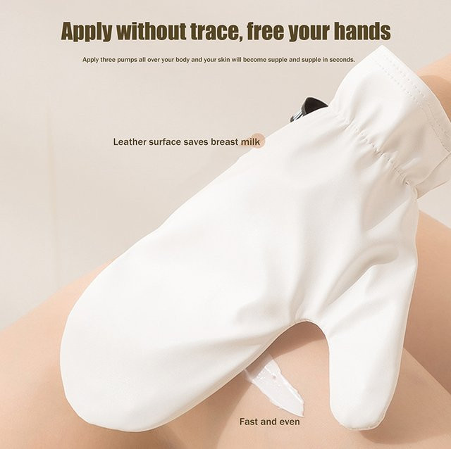 SADOER Körperlotion-Mousse-Handschuh mit Daumen, 2-seitig - Bild 1