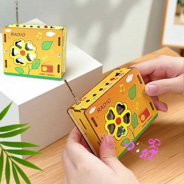 soulbao Holz-FM-Radio-Bausatz, DIY Wissenschafts-Experiment, Holz - Bild 1