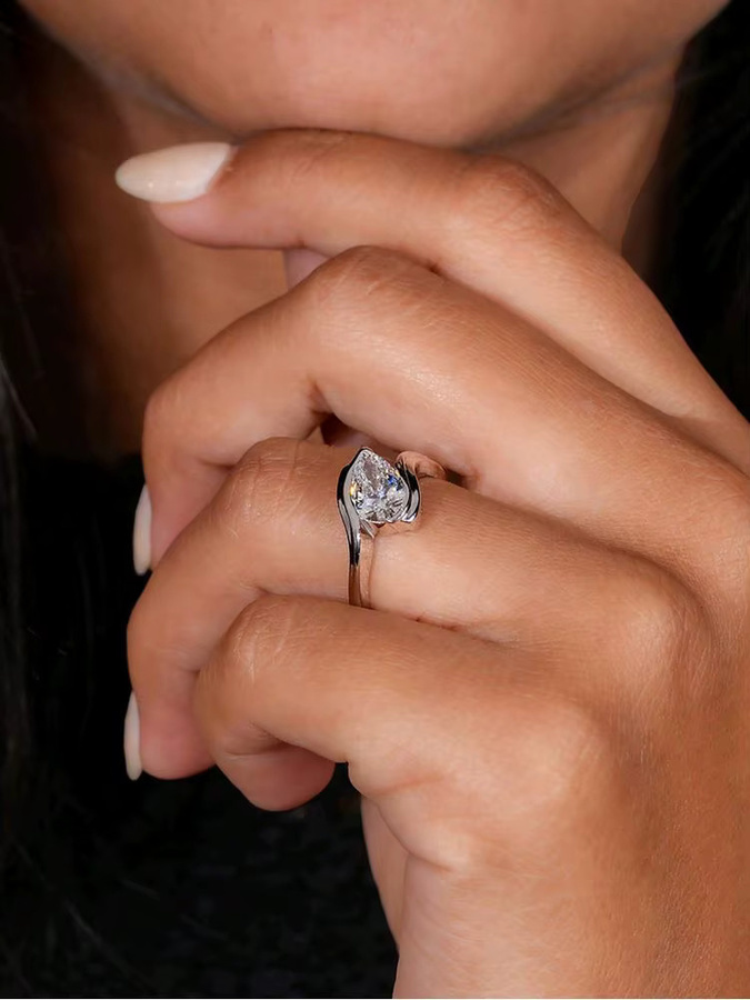 Ring 925 Silber, Zirkonia, Damen - Bild 3