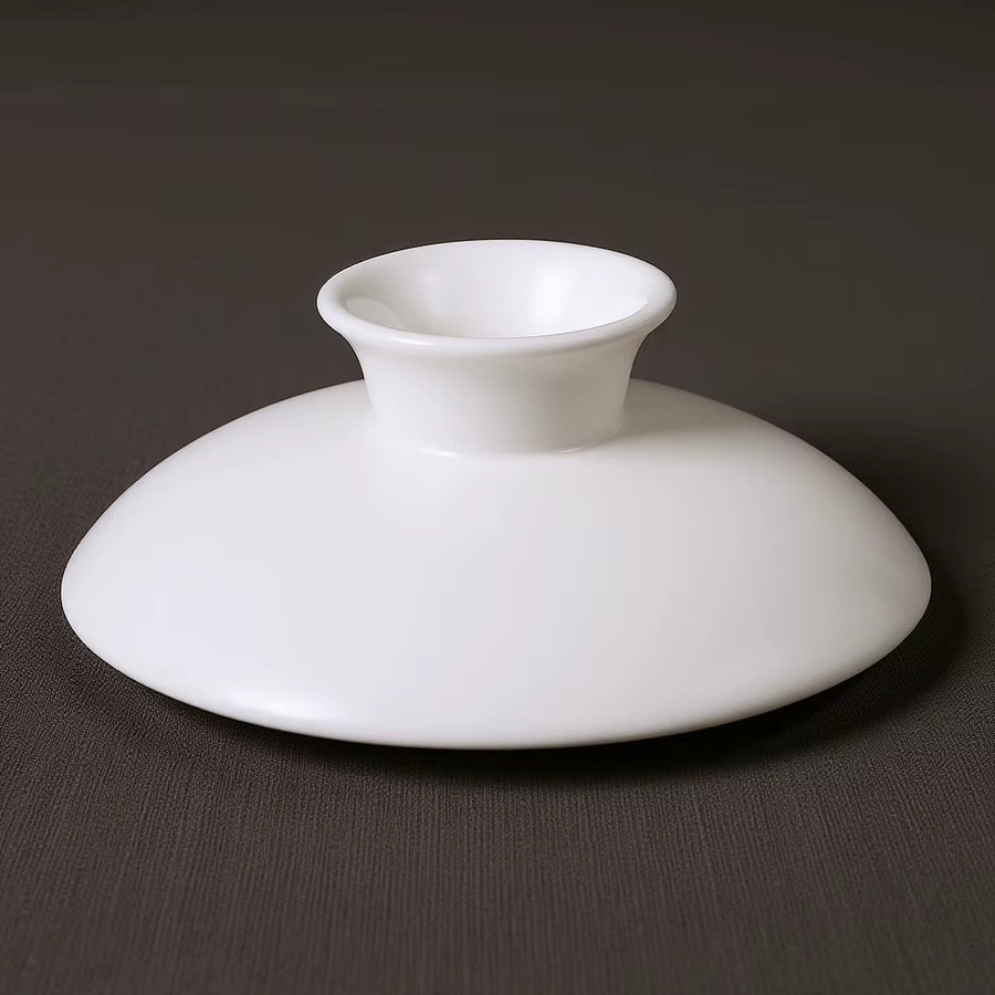 Wiederverwendbarer Keramik-Teetassendeckel von ROSENICE in Weiß, 8,89 cm Durchmesser - Bild 3