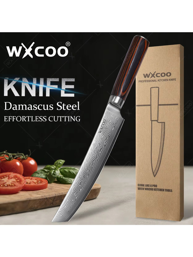 WXCOO Professionelles Japanisches Kochmesser aus Holz für Fleisch, Sushi und Obst - Bild 7
