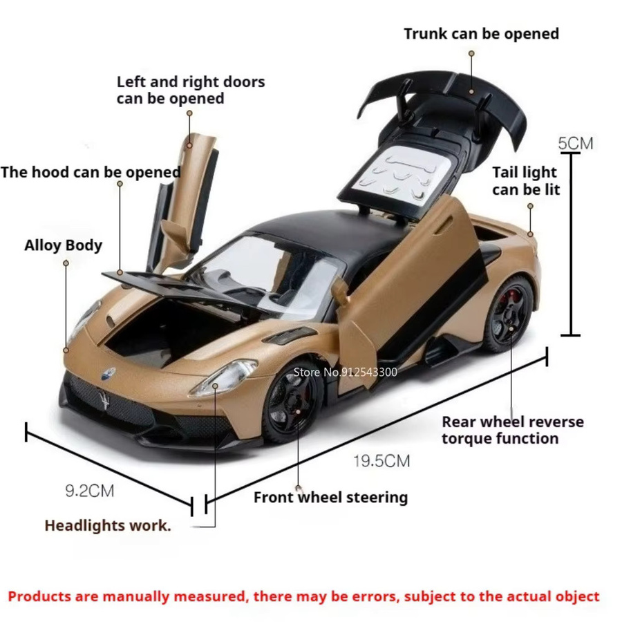 RMZ city GT 507 Modellauto, 1:24, mit Sound und Licht, Rückzieh-Modell - Bild 2