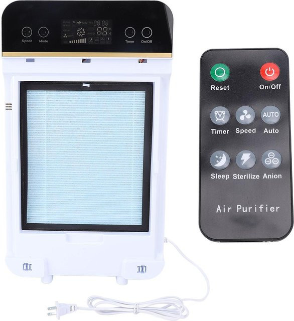 Aimo Multifunktionaler Luftreiniger mit HD-Touchscreen und Aktivkohlefilter in Schwarz - Bild 1