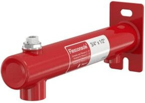 Flamco Wandbefestigung Flexconsole Rp 1/2 x Rp 3/4 in Rot mit Handentlüfter 1/2 - Bild 1