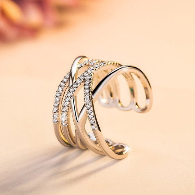BJXMOSO Ring, 925 Silber, Zirkonia, Damen - Bild 1
