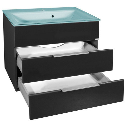 FACKELMANN Waschplatz-Set KARA in Anthrazit Grau mit Breite: 80 cm - Bild 3